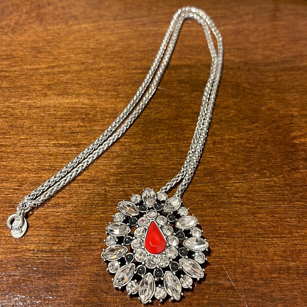 Jeweled statement necklace